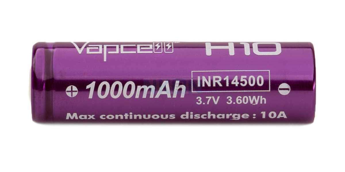 Unveiling the Power VAPCELL H10 14500 Purple/White 10A Flat Top 1000mAh Battery